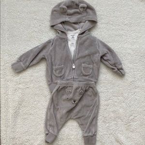 Terry little jacket set